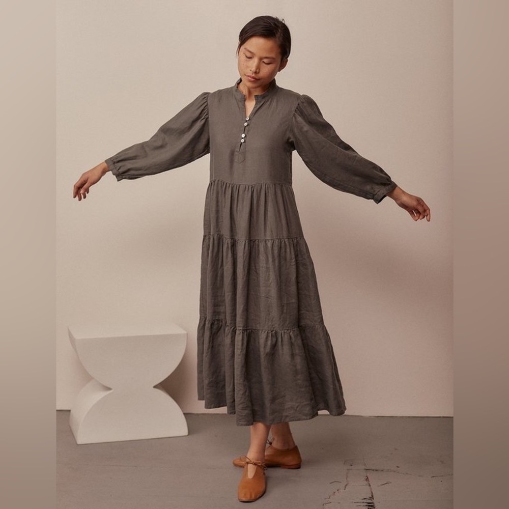 Sugar Candy Mountain Linen Maxi Dresd